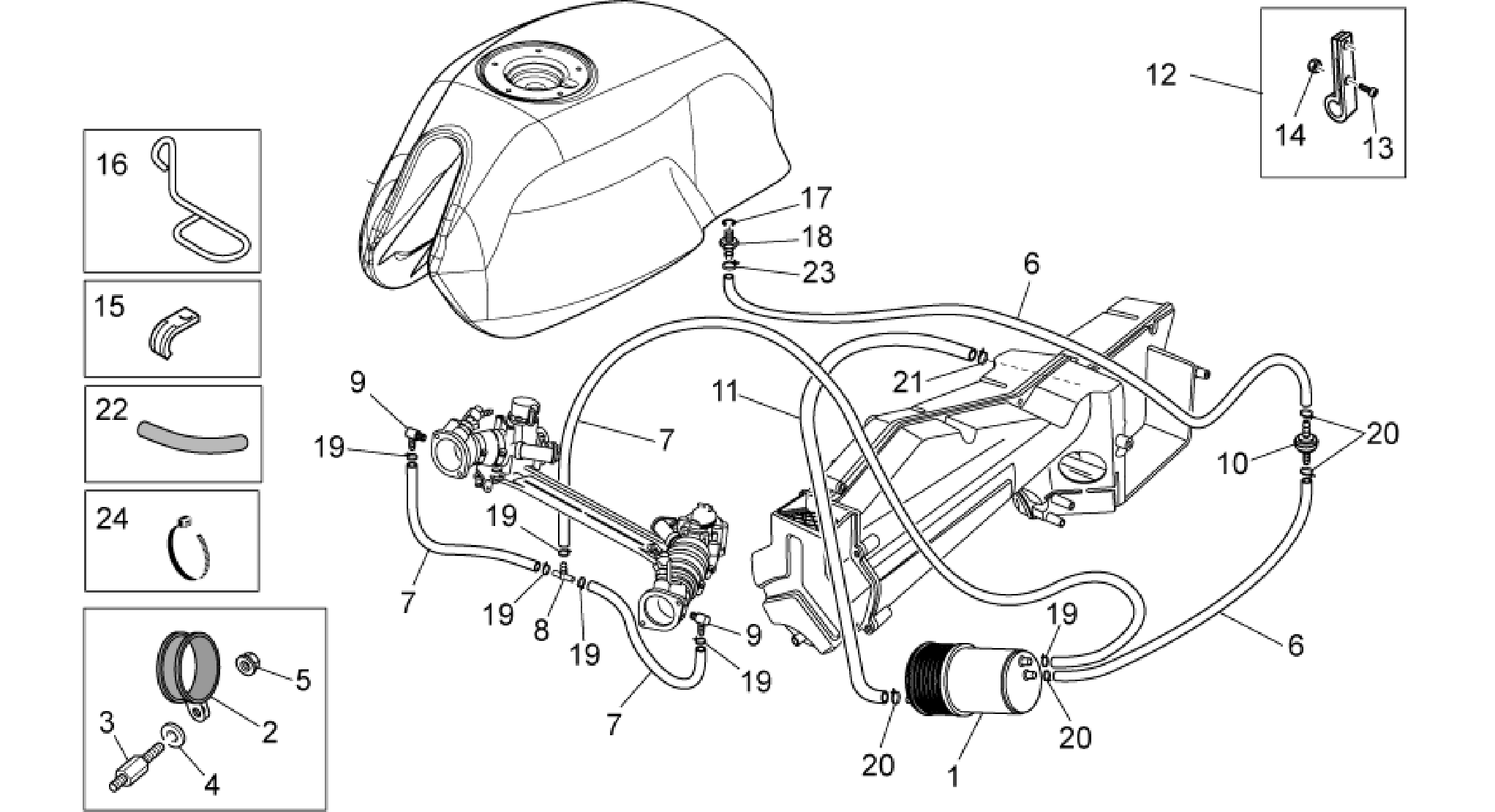 Fuel vapour recover system