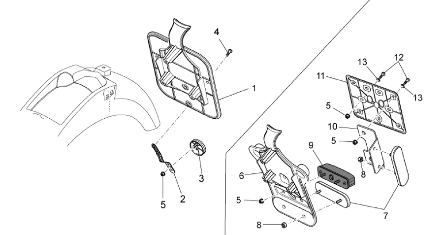 Rear body II- Plate holder