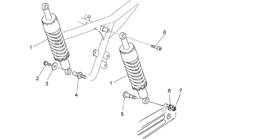 Rear shock absorber