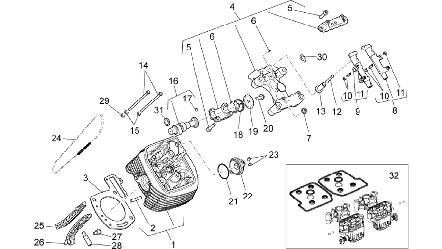 LH cylinder timing system