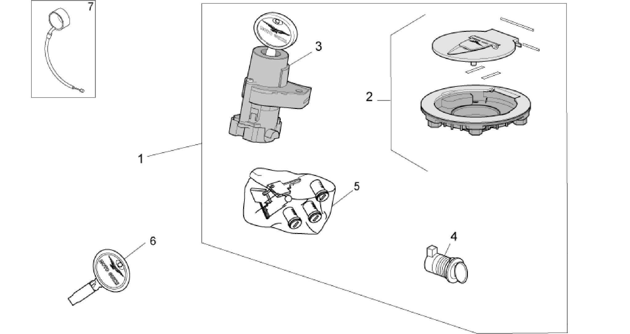 Lock hardware kit