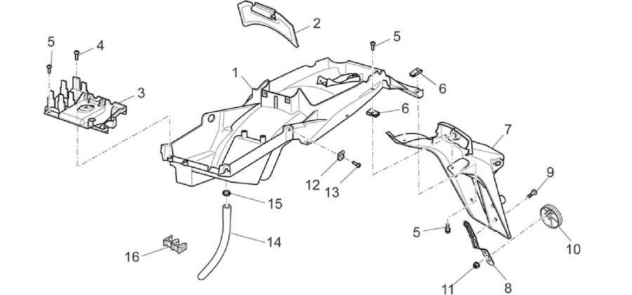 Rear body - Mudguard