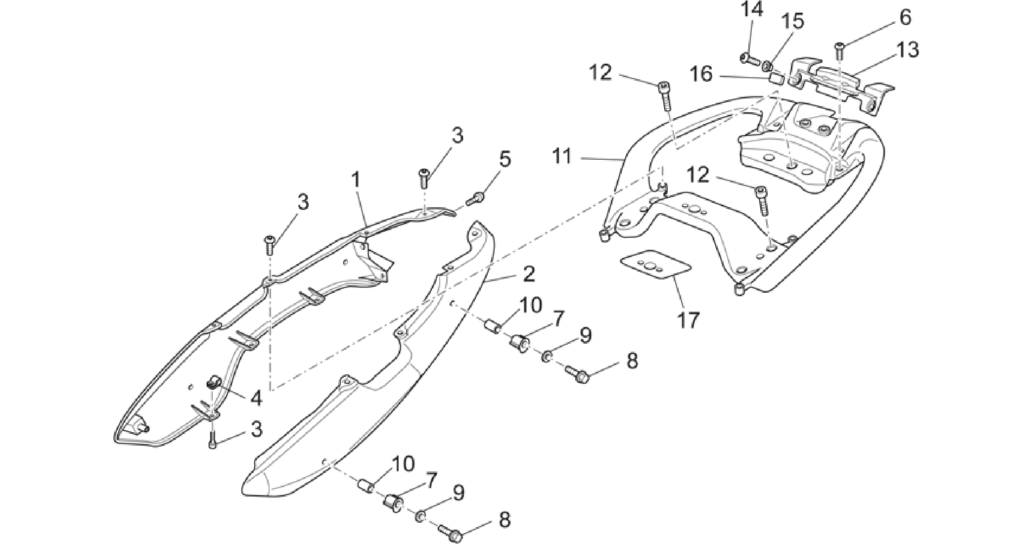 Rear body - Rear fairing