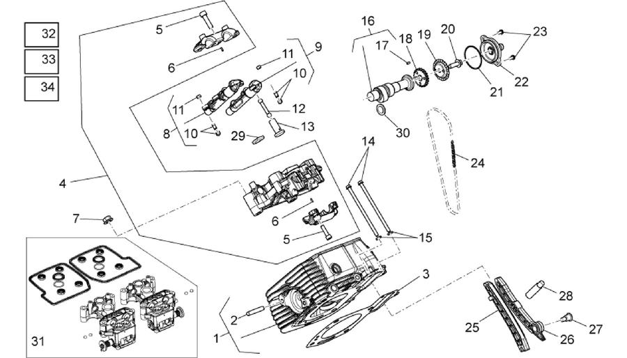 RH cylinder timing system