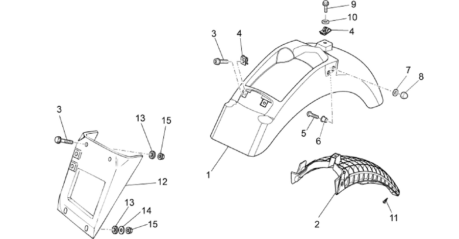 Rear body I- Mudguard