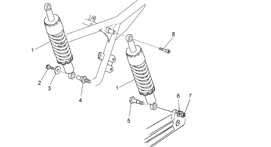 Rear shock absorber