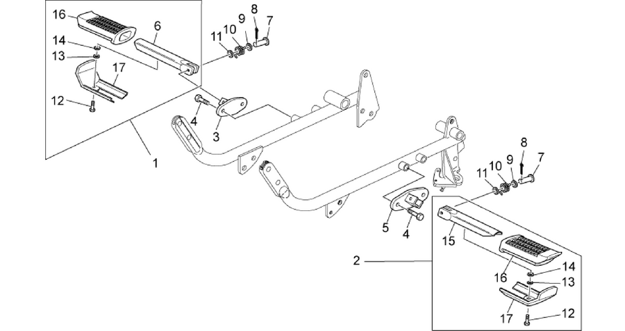 Front footrests