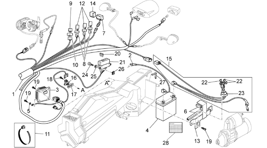Rear electrical system