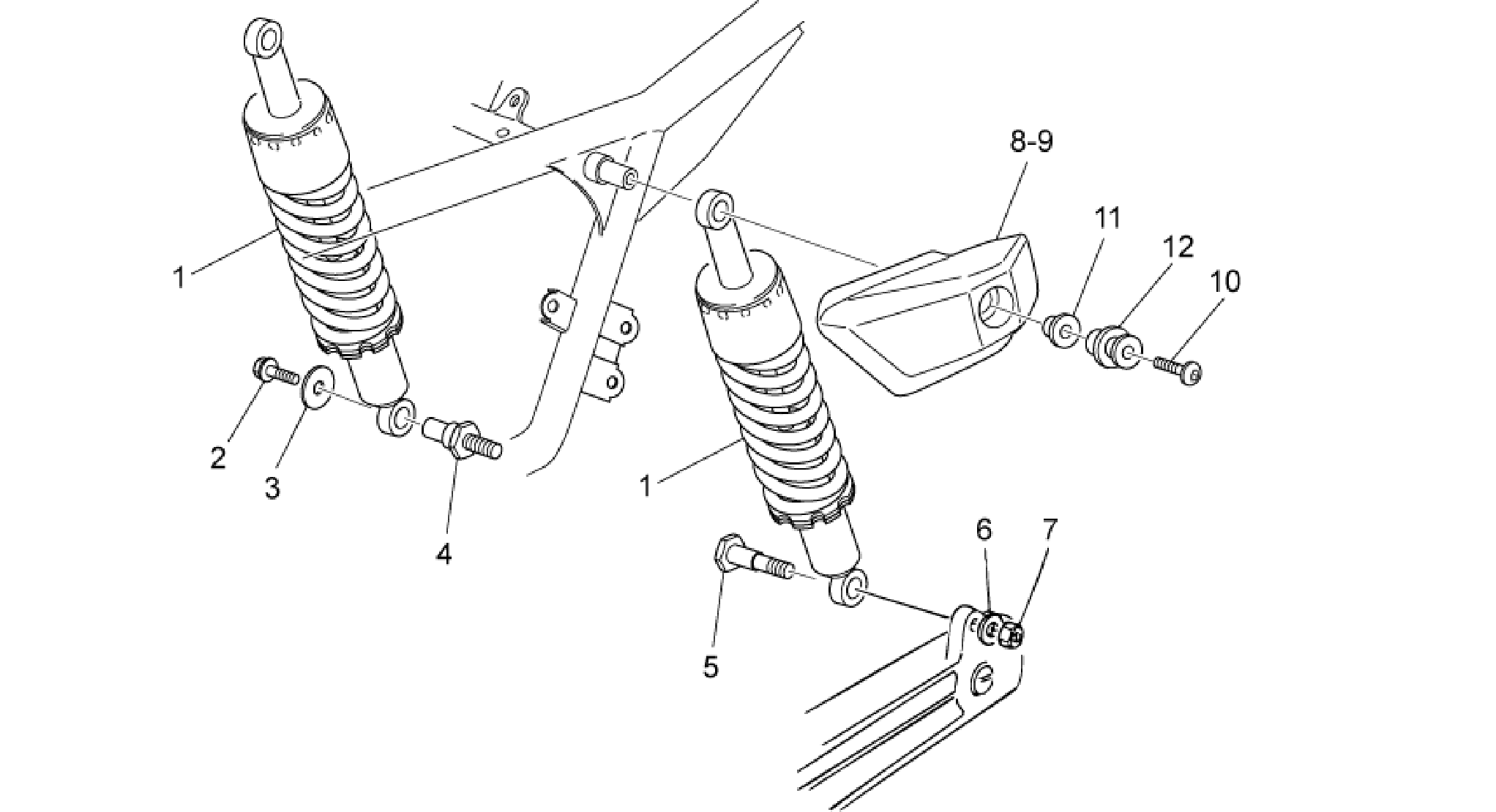 Rear shock absorber