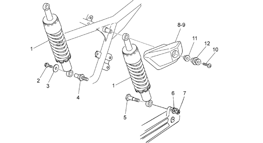 Rear shock absorber