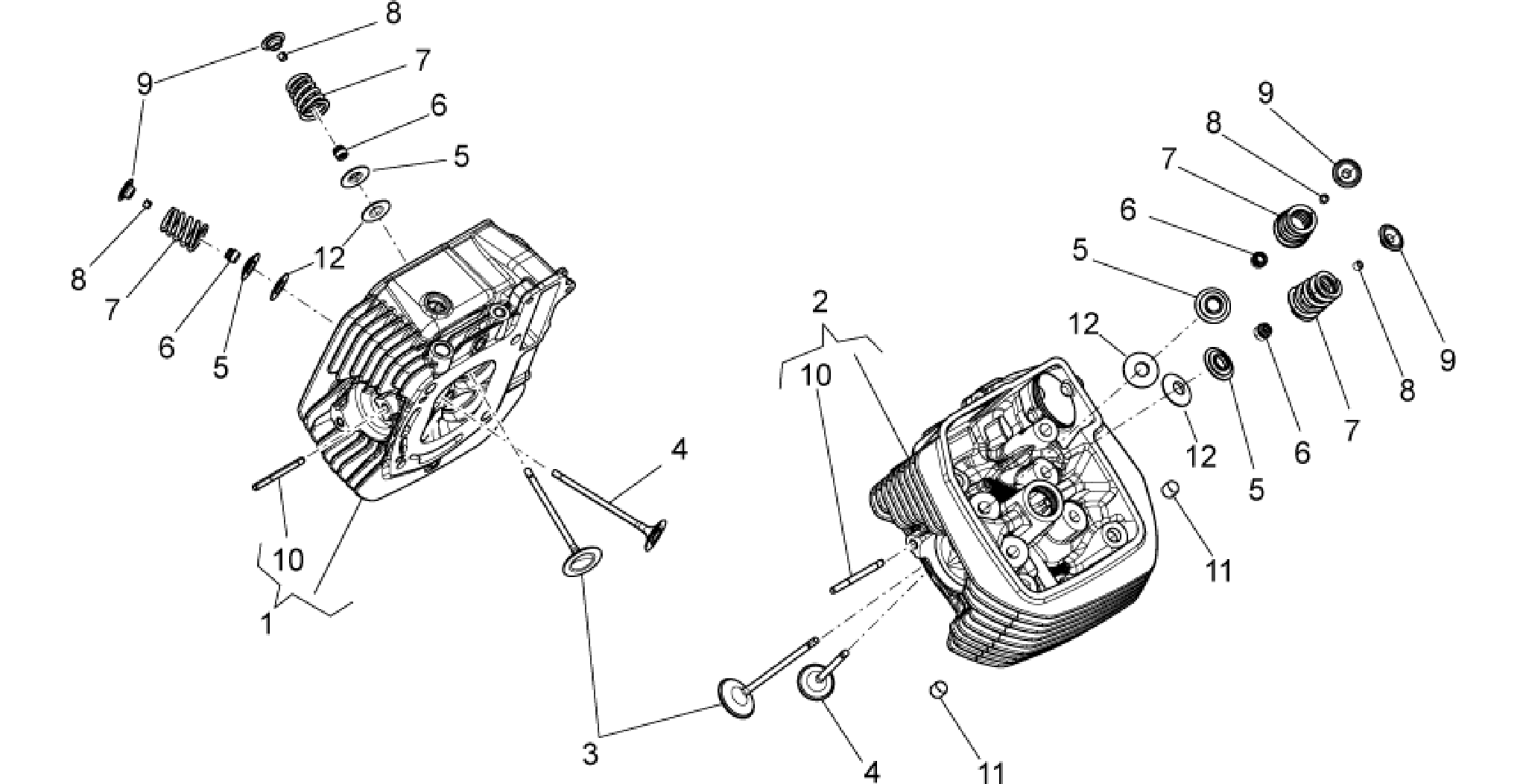Cylinder head - valves