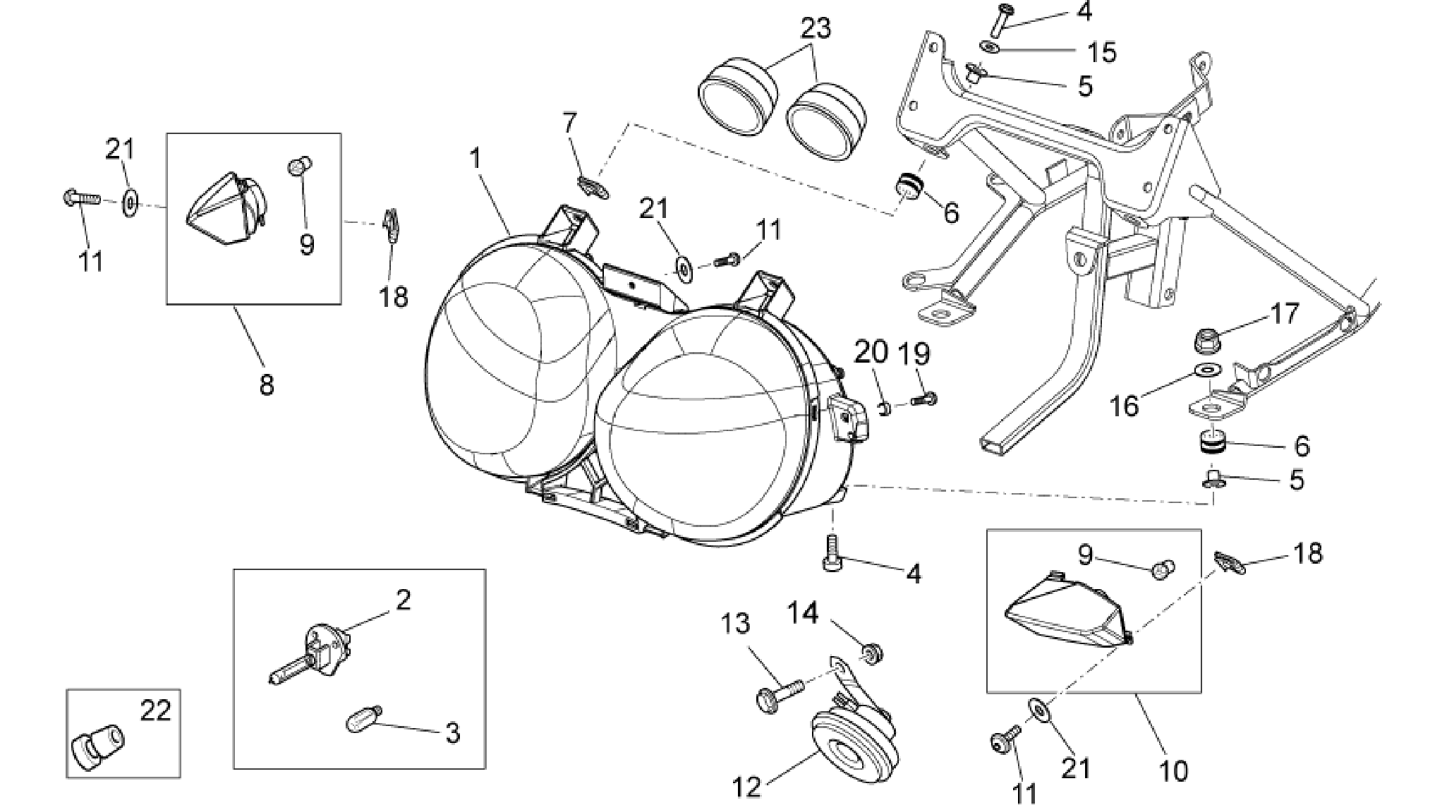 Headlight/Horn