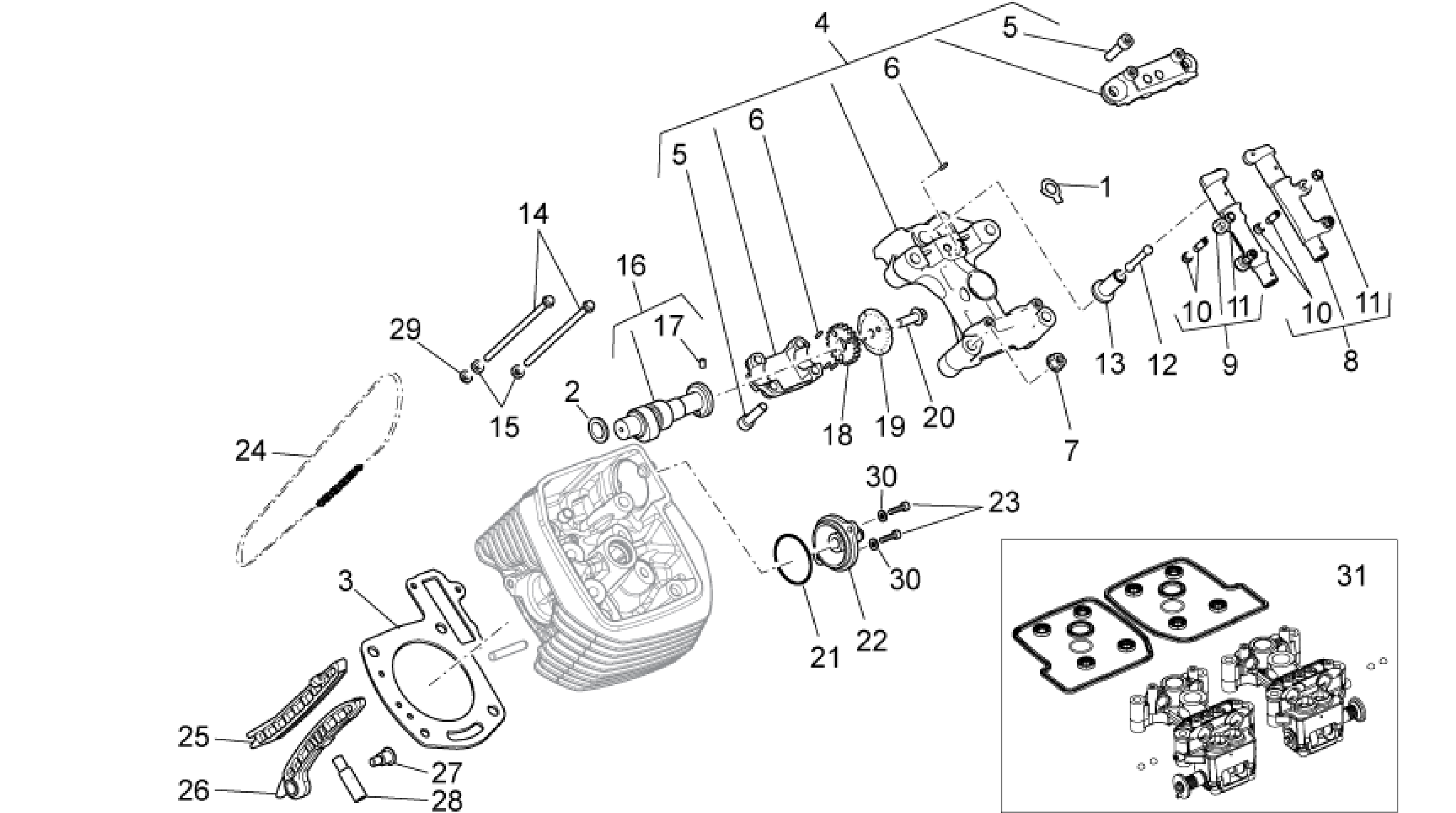 LH cylinder timing system I