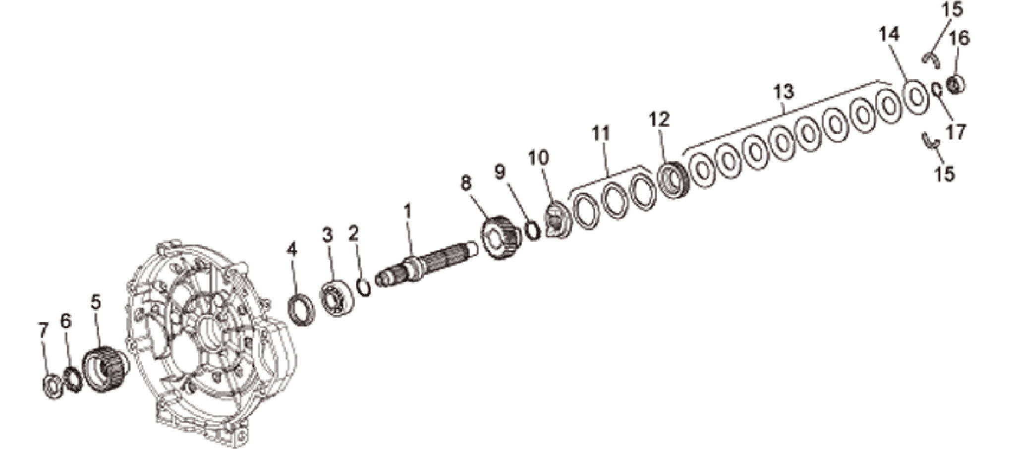 Clutch shaft