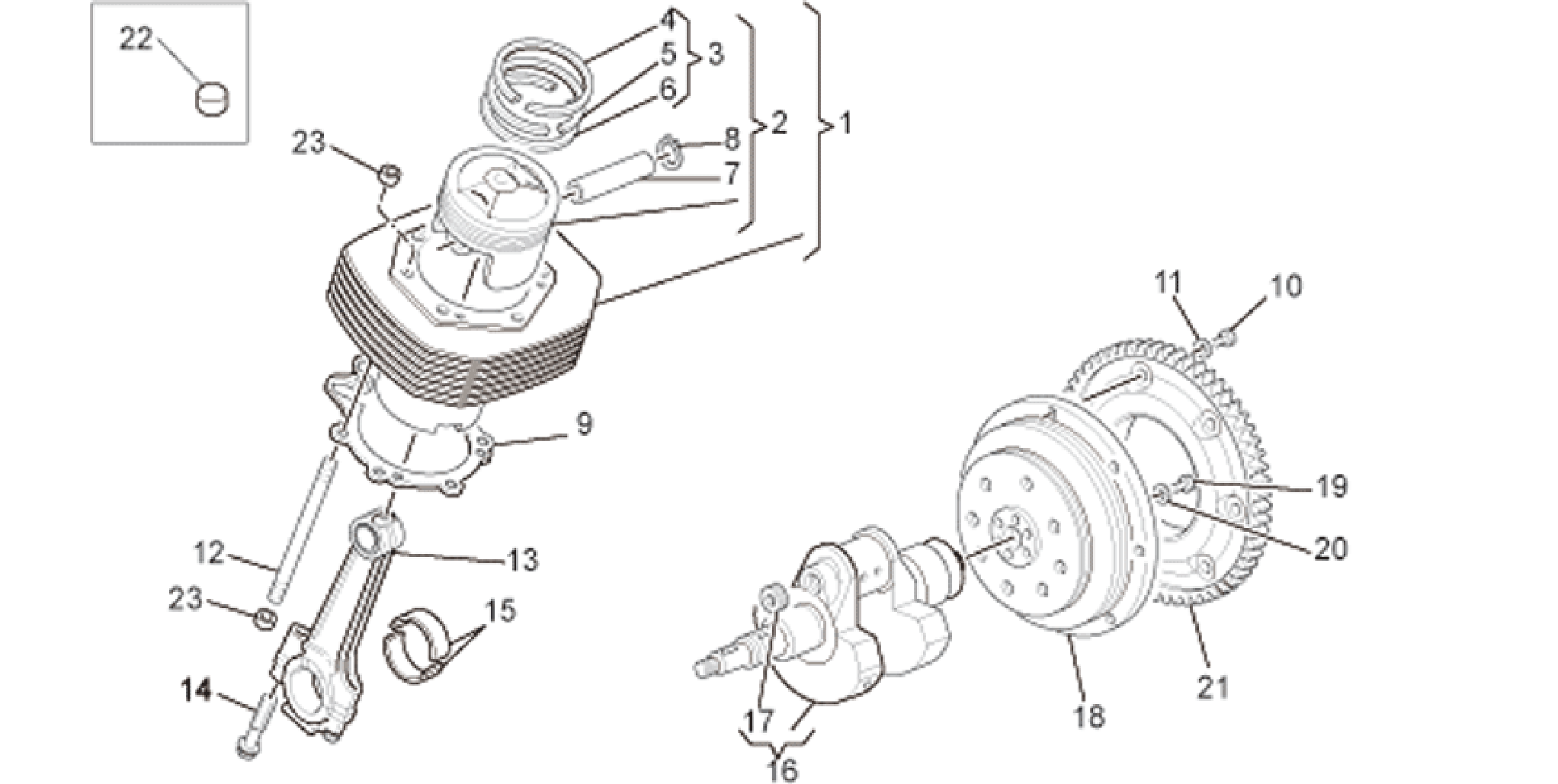 Crankshaft cpl.