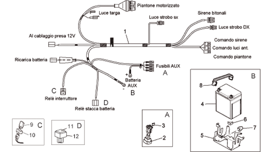 Police ausiliary Electrical system