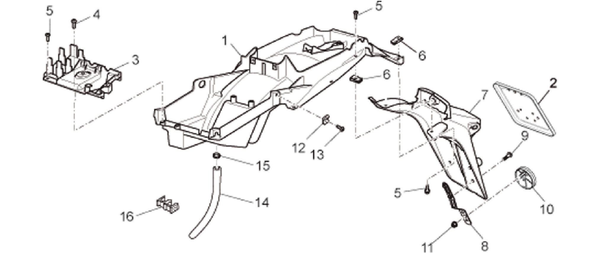 Rear body - Mudguard