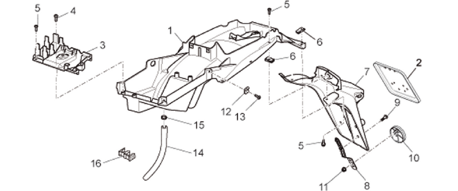 Rear body - Mudguard
