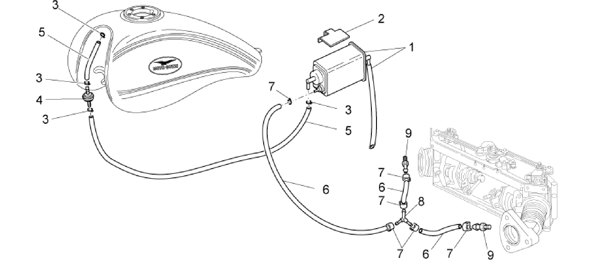 Fuel vapour recover system