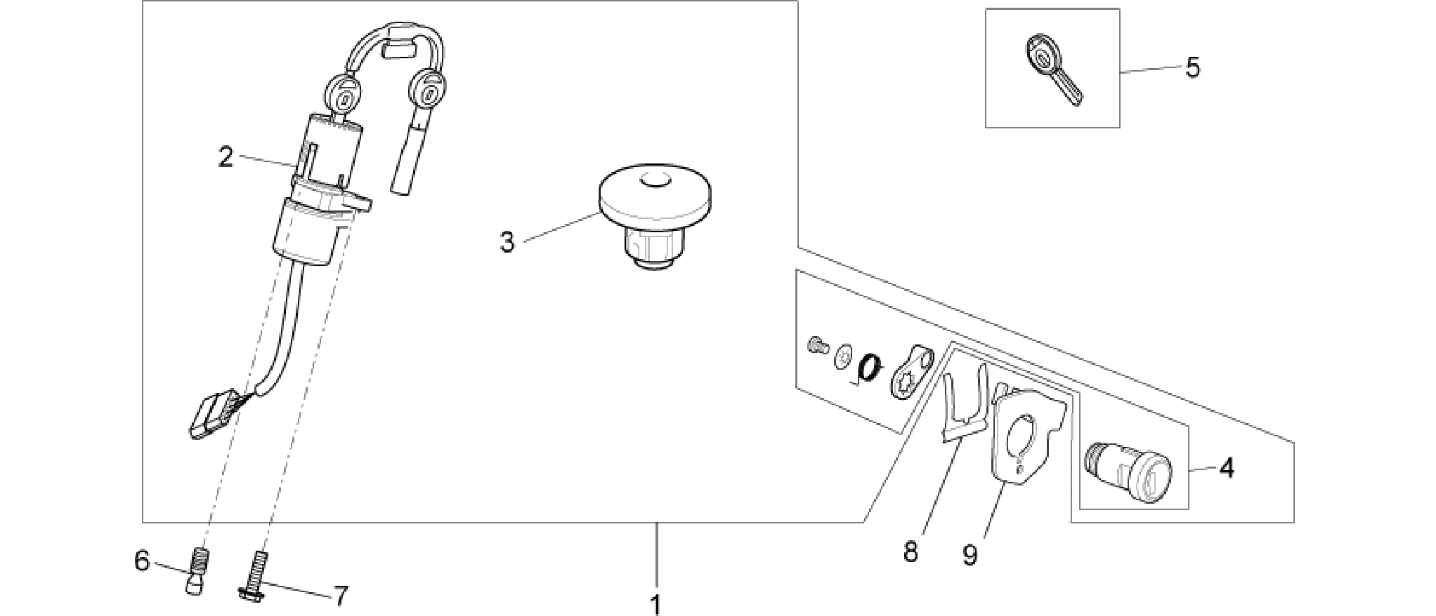 Lock hardware kit