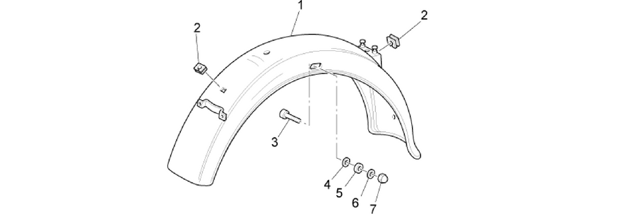 Rear mudguard