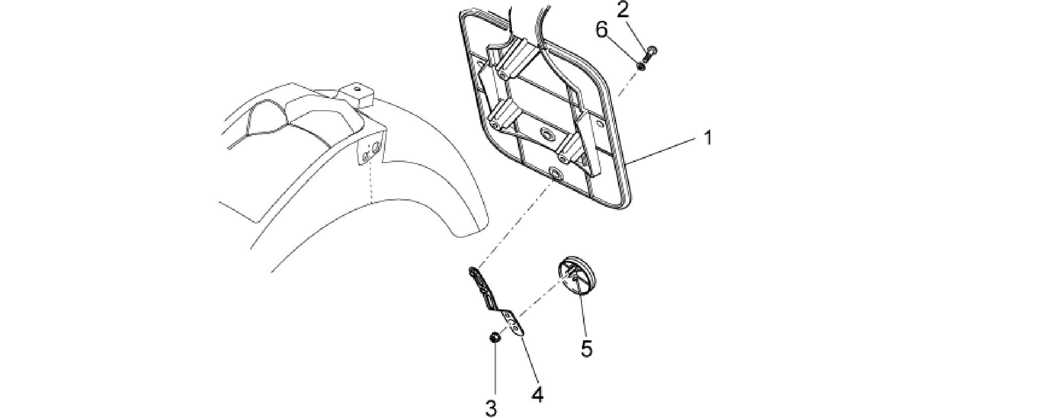 Rear body - Rear handle