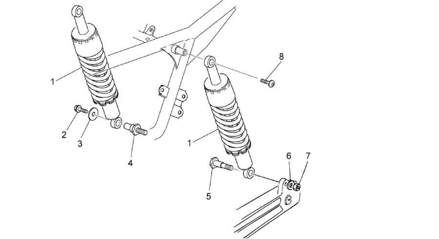 Rear shock absorber
