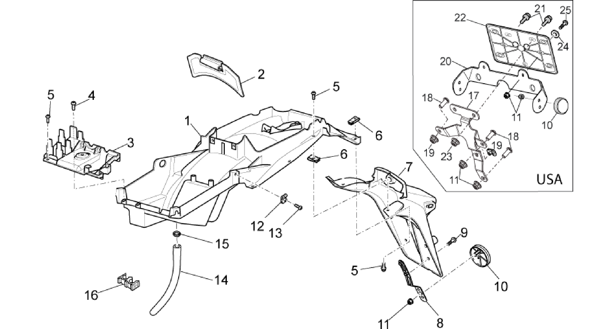 Rear body - Mudguard