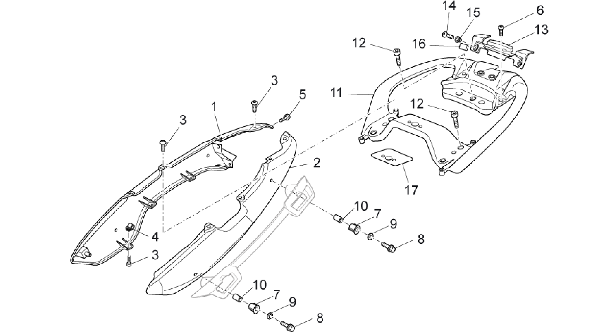 Rear body - Rear fairing