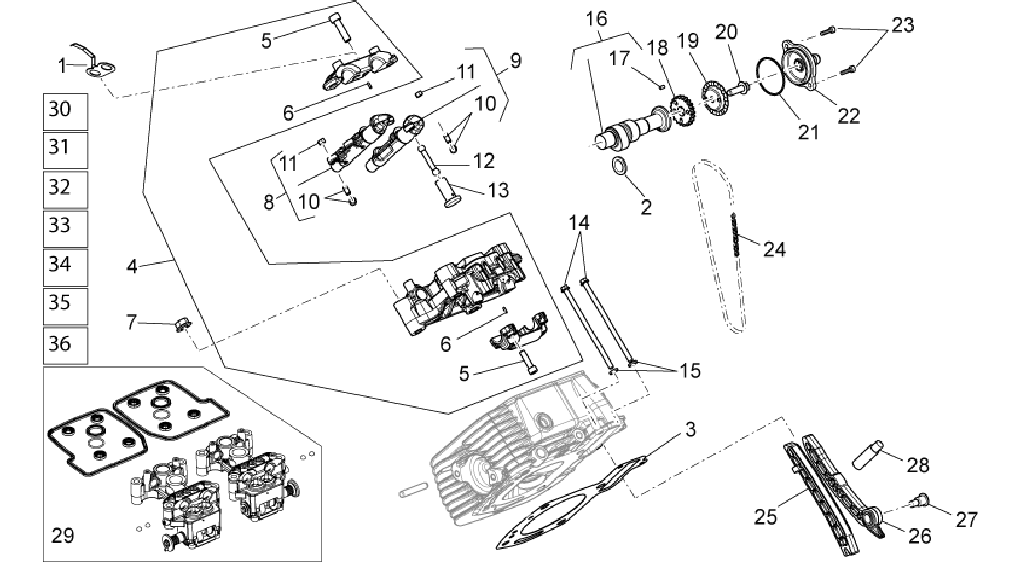 RH cylinder timing system I