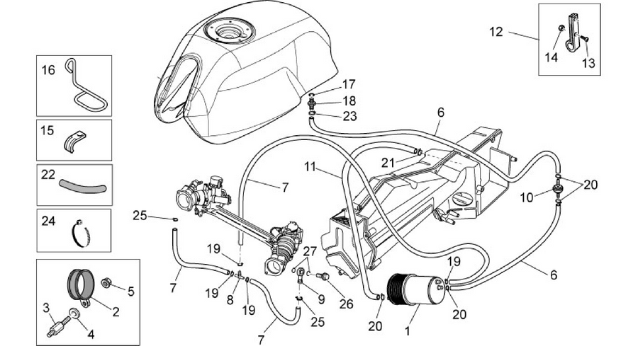 Fuel vapour recover system