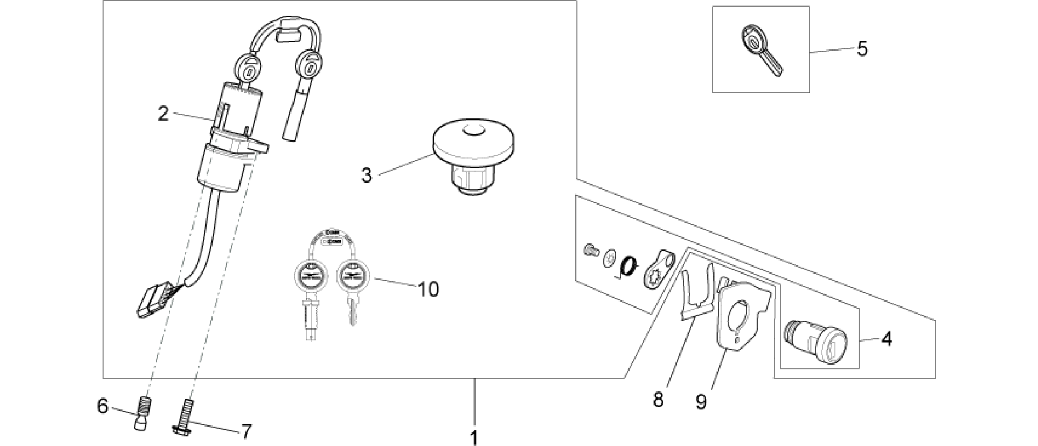 Lock hardware kit