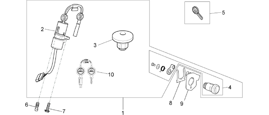 Lock hardware kit