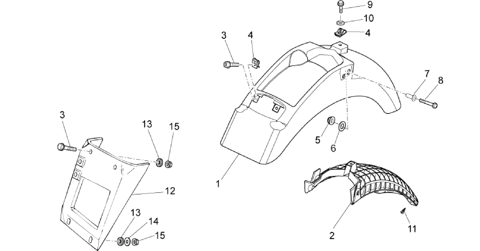 Rear body I- Mudguard
