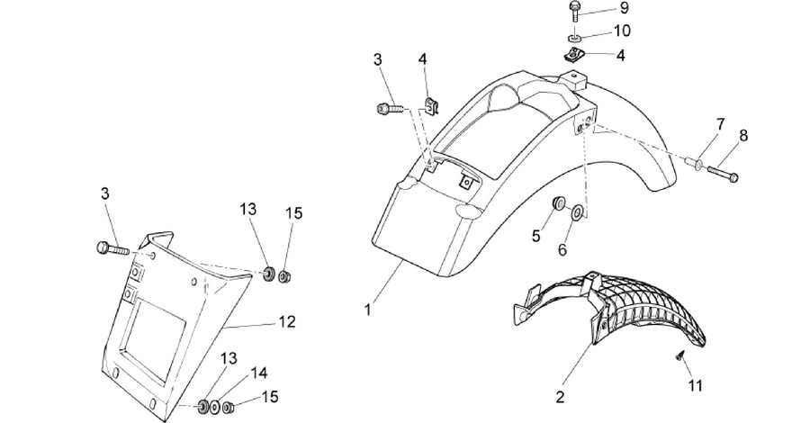 Rear body I- Mudguard