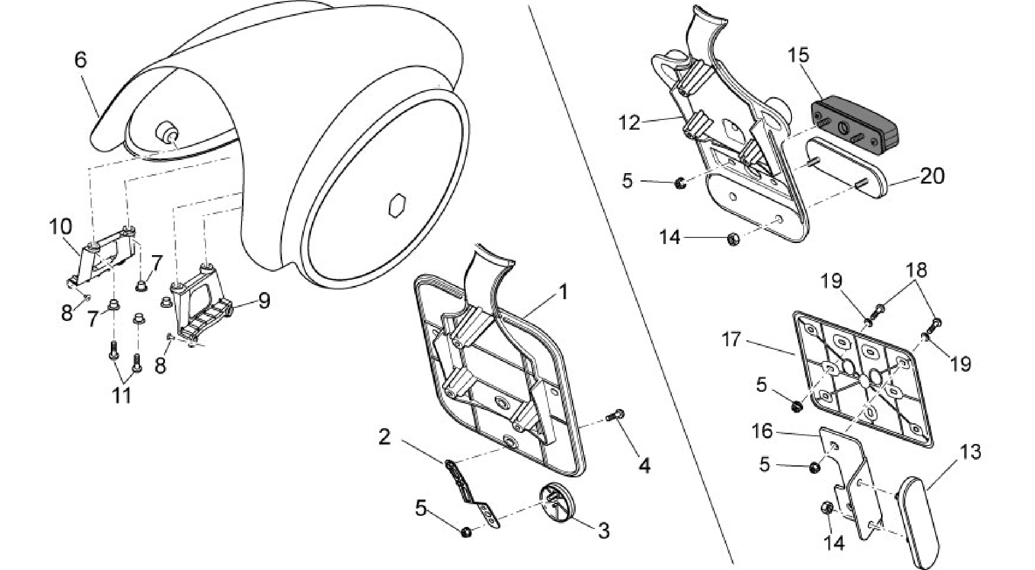 Rear body II- Plate holder