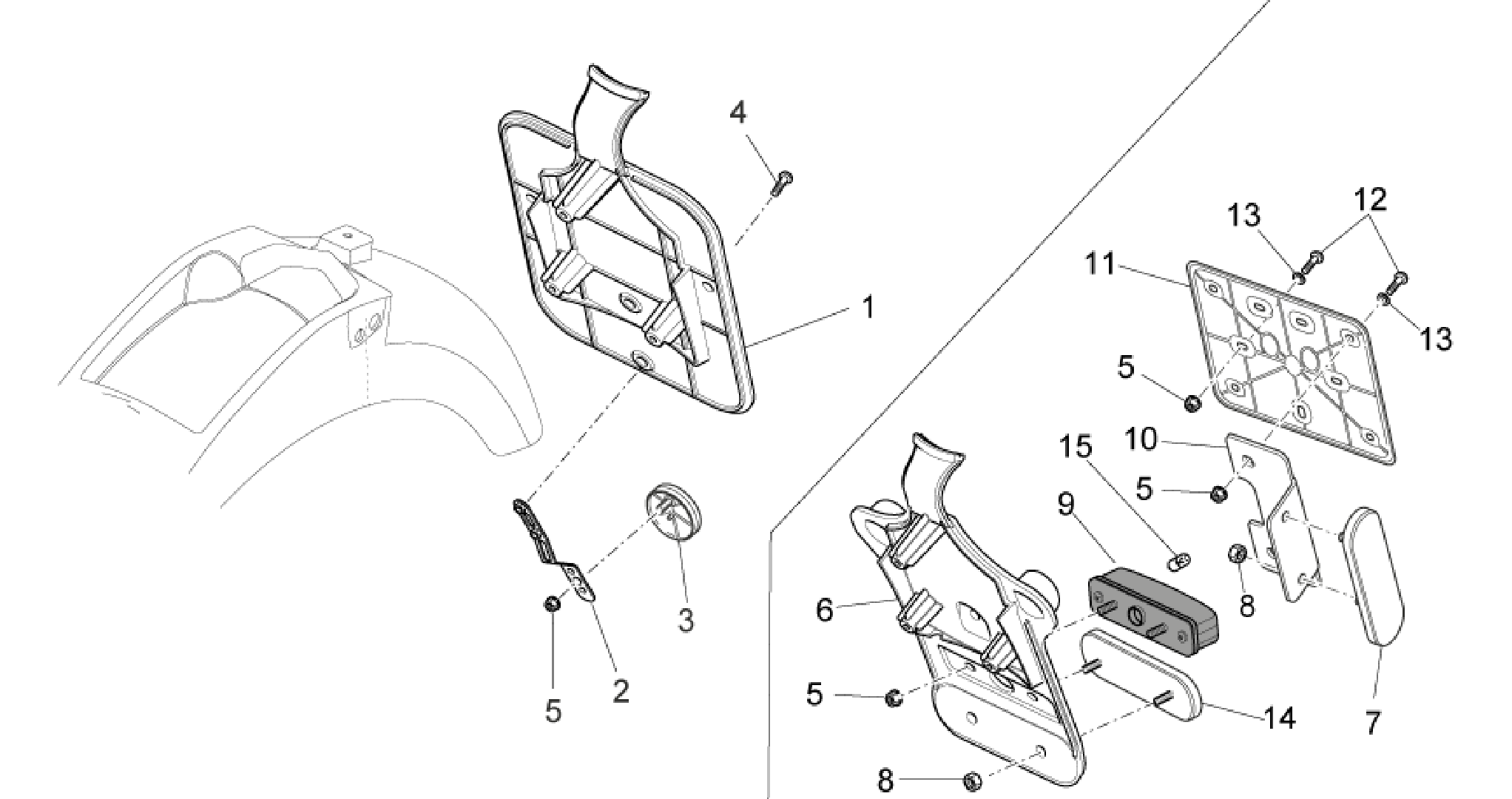 Rear body II- Plate holder