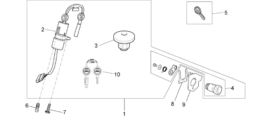 Lock hardware kit