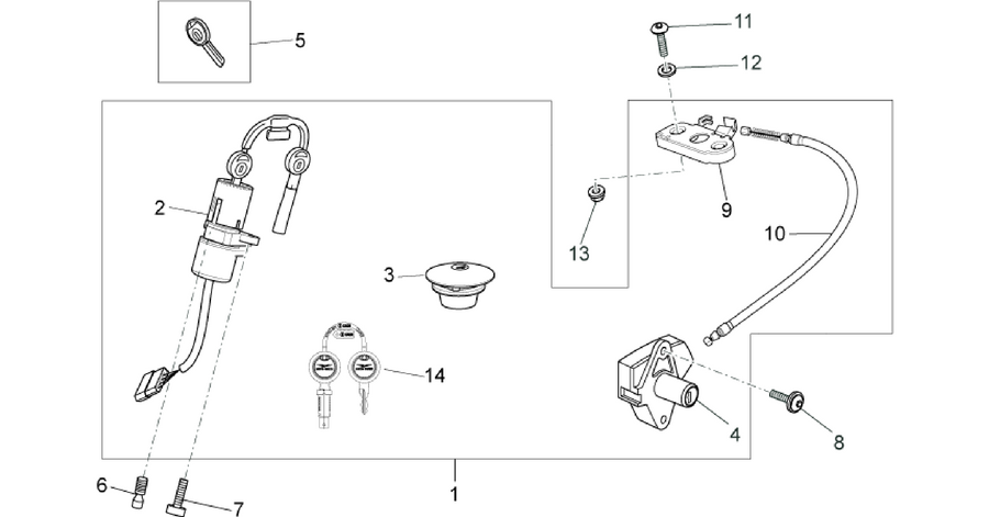 Lock hardware kit