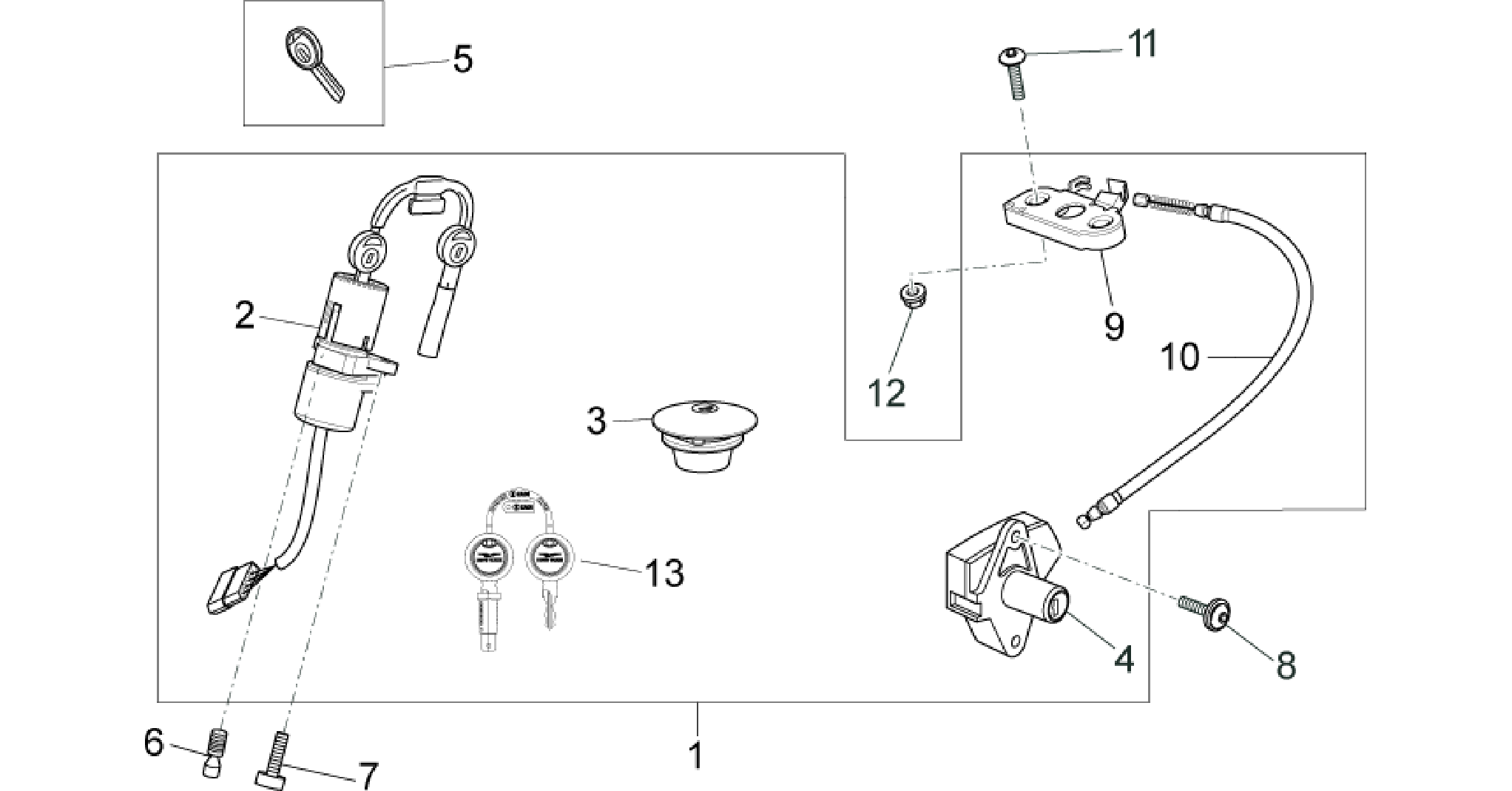 Lock hardware kit