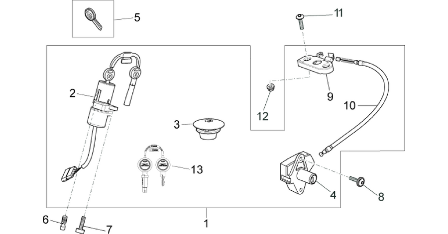 Lock hardware kit