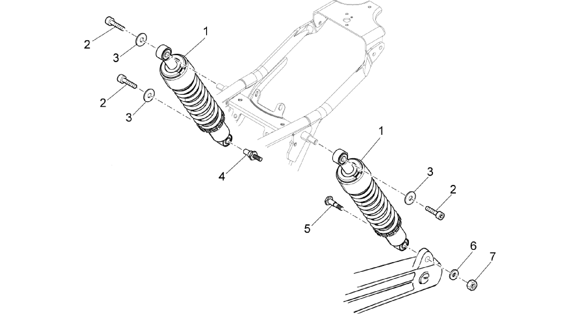 Rear shock absorber