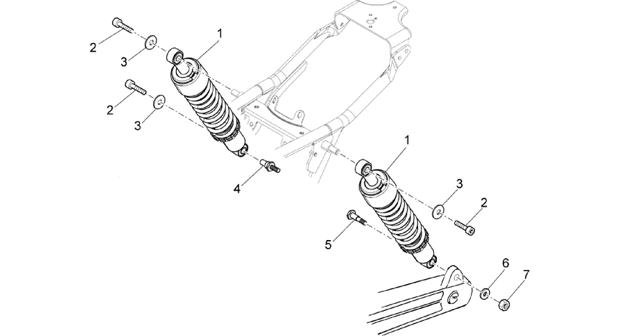 Rear shock absorber