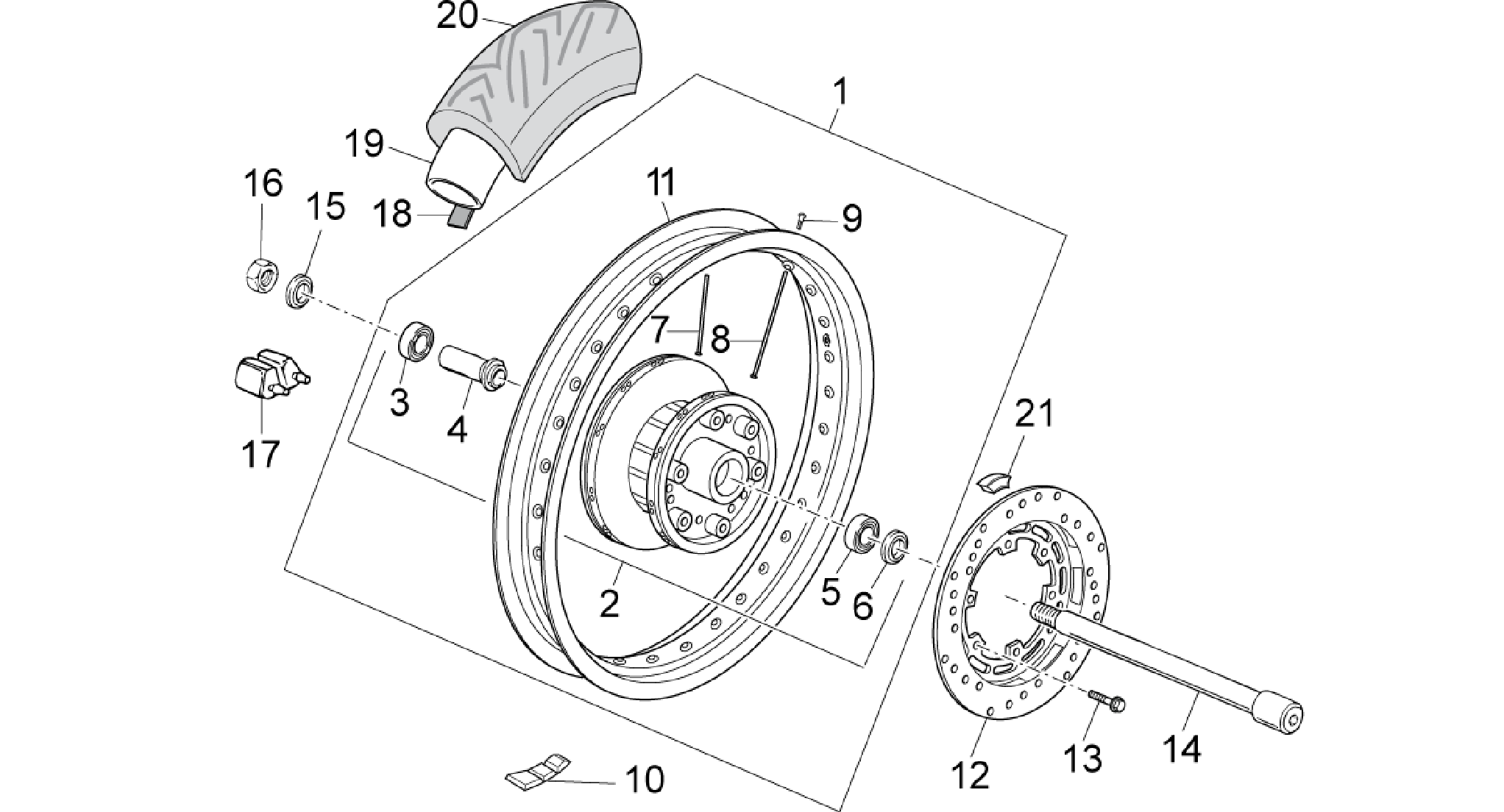 Rear wheel I