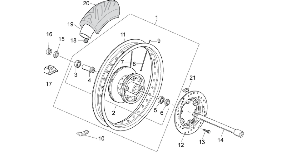 Rear wheel I