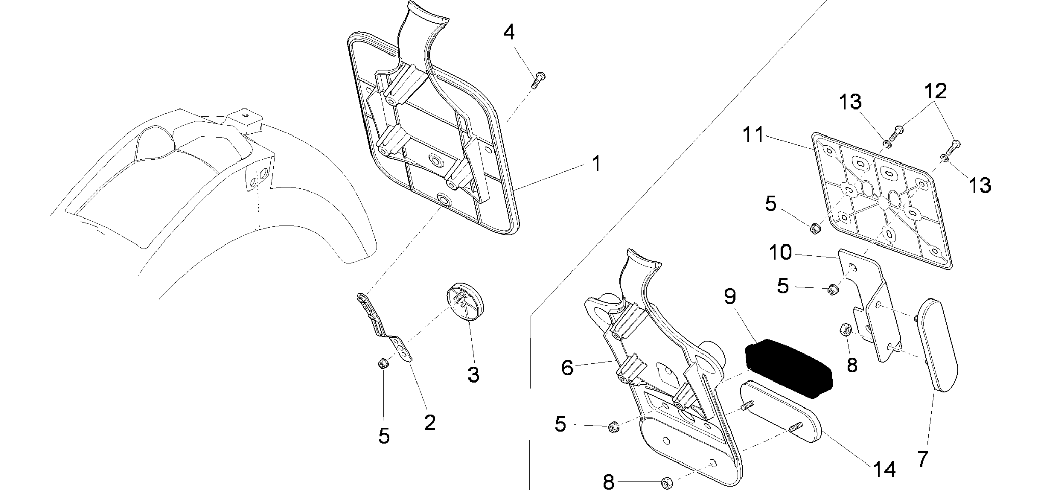 Rear body II- Plate holder