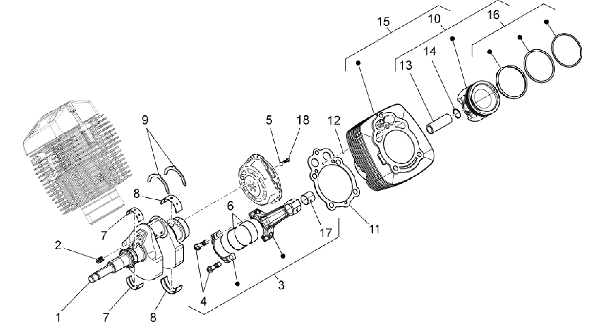 Crankshaft cpl.