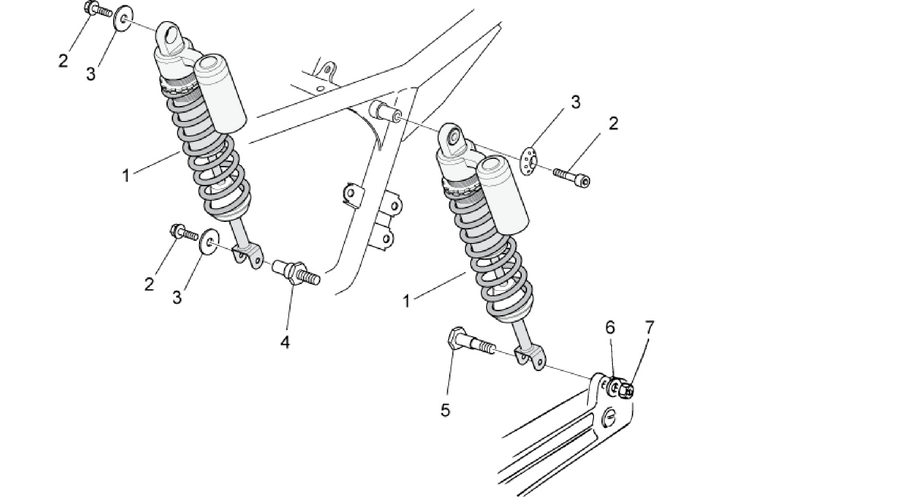 Rear shock absorber