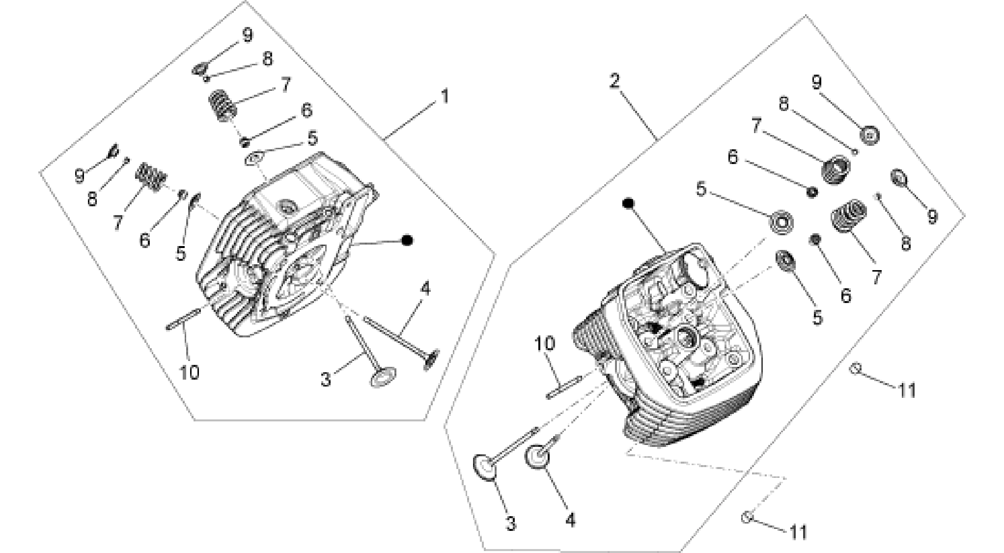 Cylinder head - valves
