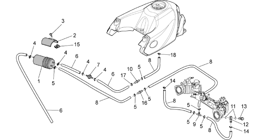Fuel vapour recover system